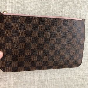 Louis Vuitton Damier Ebene with Rose Pochette